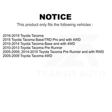 Charger l&#39;image dans la galerie, Front Suspension Ball Joint And Tie Rod End Kit For Toyota Tacoma