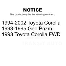 Load image into Gallery viewer, Front Suspension Ball Joint And Tie Rod End Kit For Toyota Corolla Geo Prizm