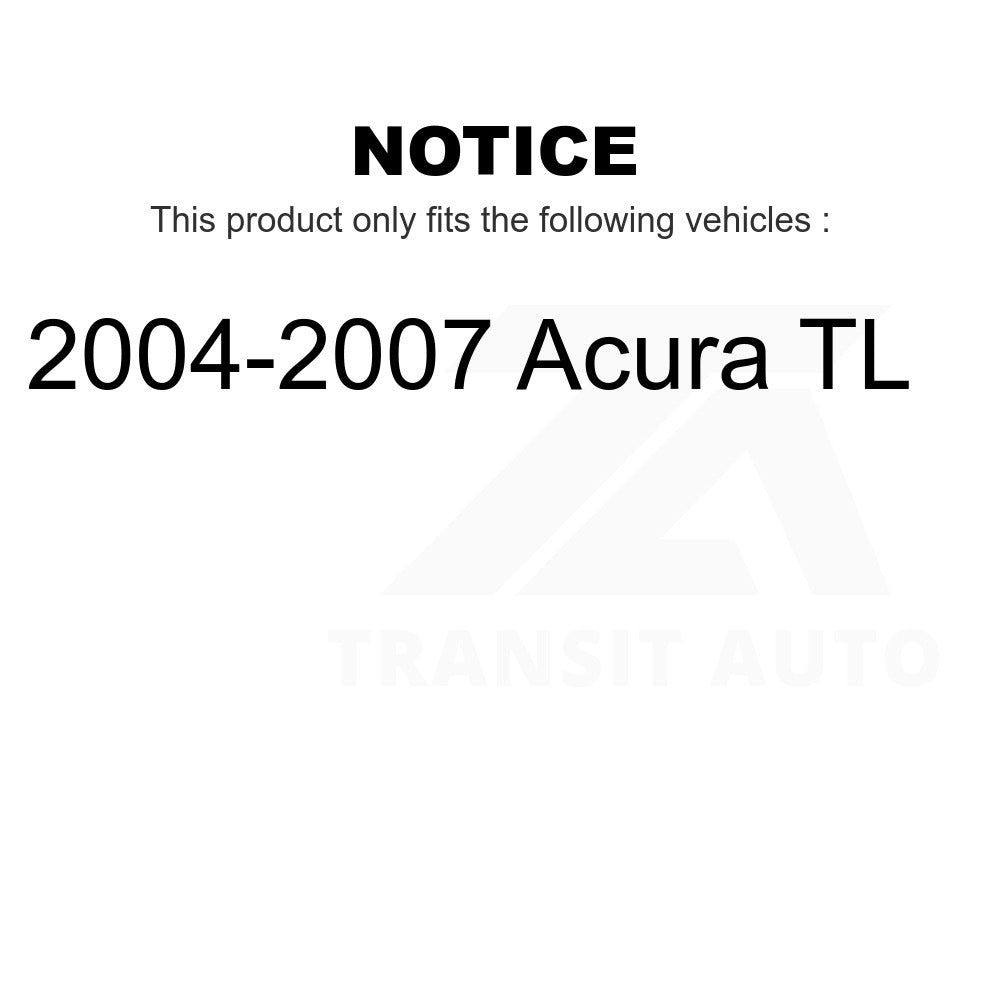 Bras de commande de suspension avant et kit d'extrémité de biellette de direction pour Acura TL 2004-2007 