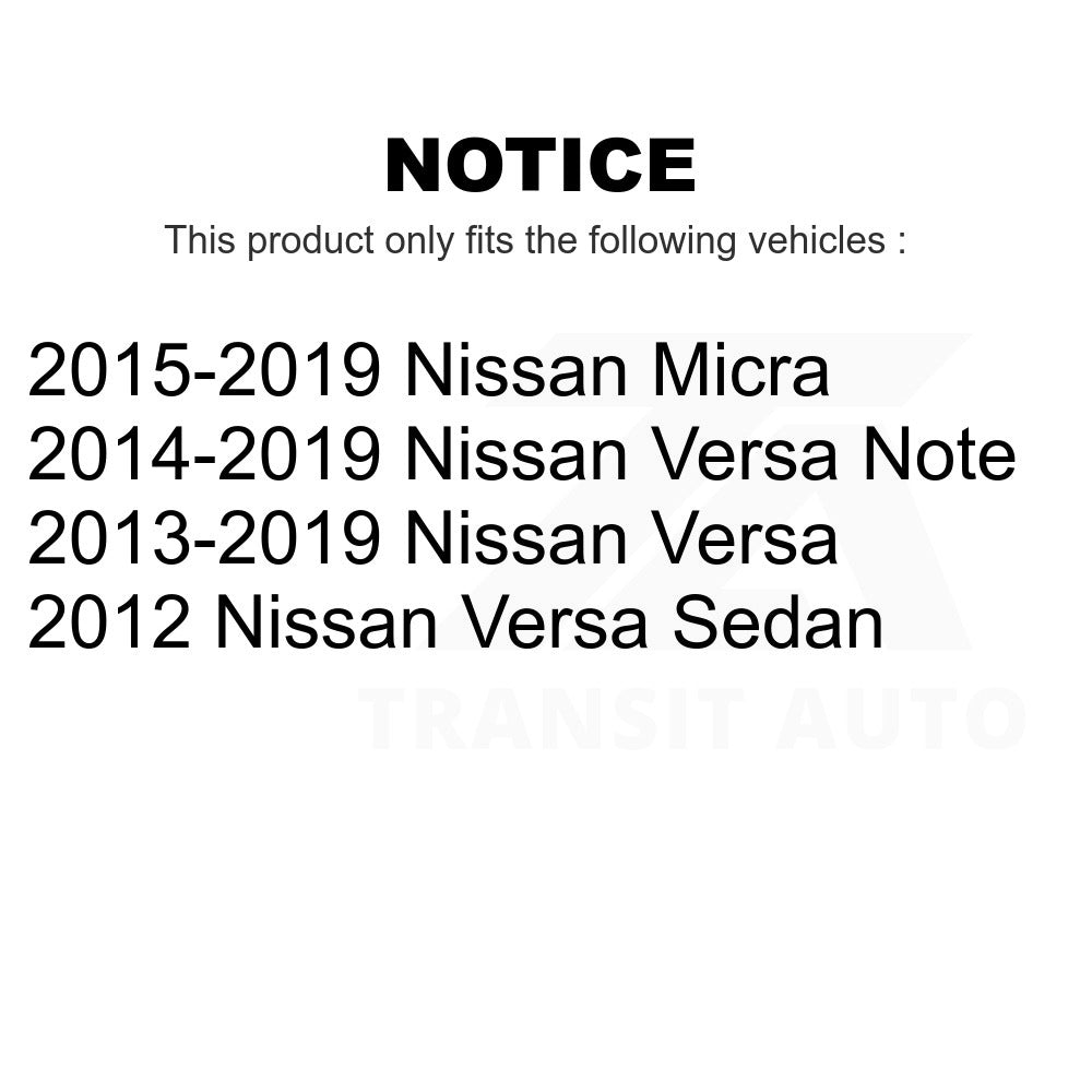 Front Suspension Control Arm Assembly And Tie Rod End Kit For Nissan Versa Note