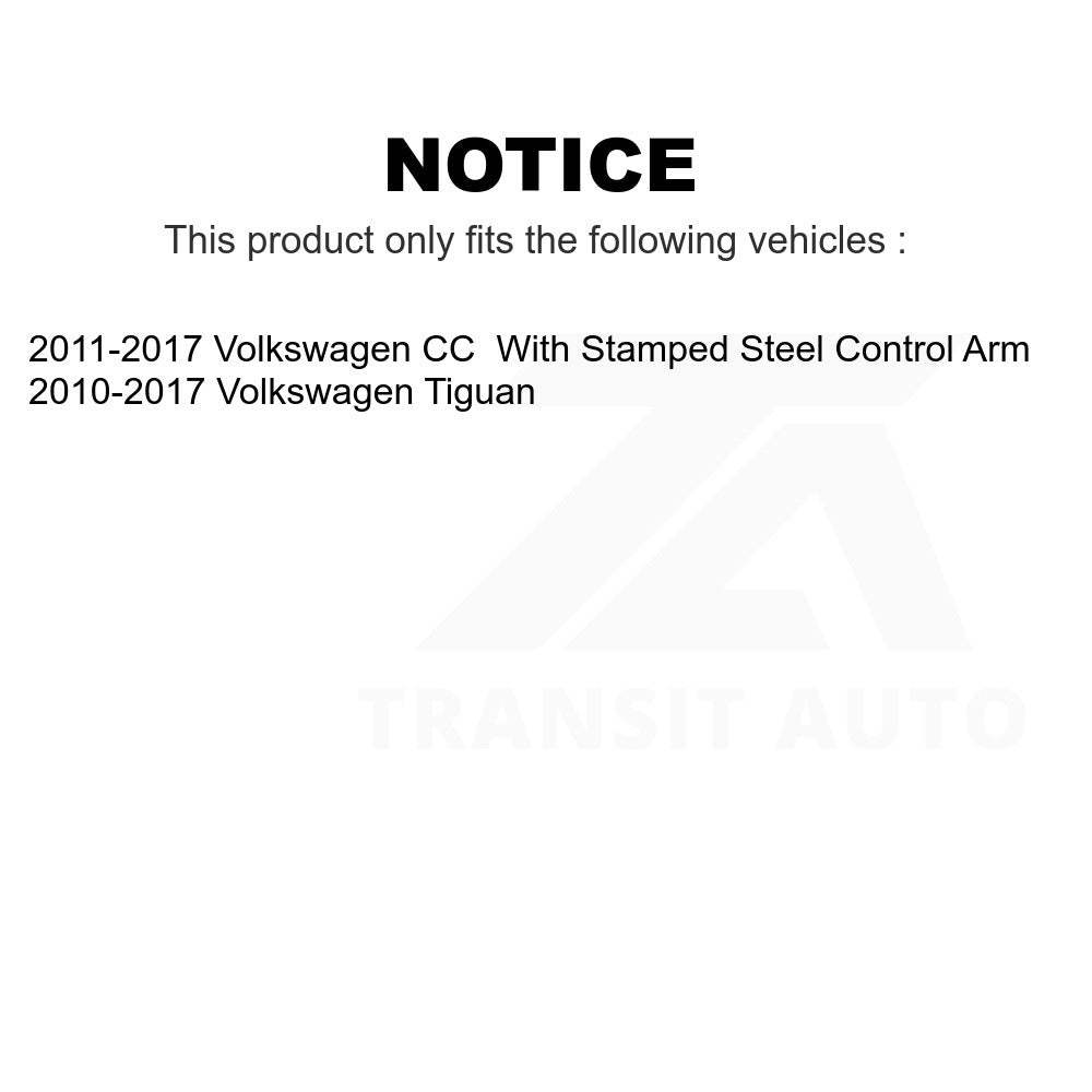 Front Suspension Control Arm Assembly & Tie Rod End Kit For Volkswagen Tiguan CC