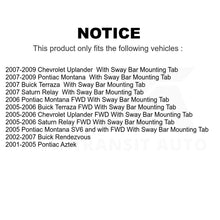 Charger l&#39;image dans la galerie, Front Suspension Control Arm Assembly Tie Rod End Kit For Buick Rendezvous Aztek