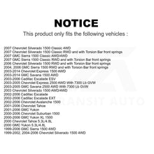 Charger l&#39;image dans la galerie, Front Suspension Control Arm Kit For Chevrolet Silverado 1500 GMC Tahoe Sierra