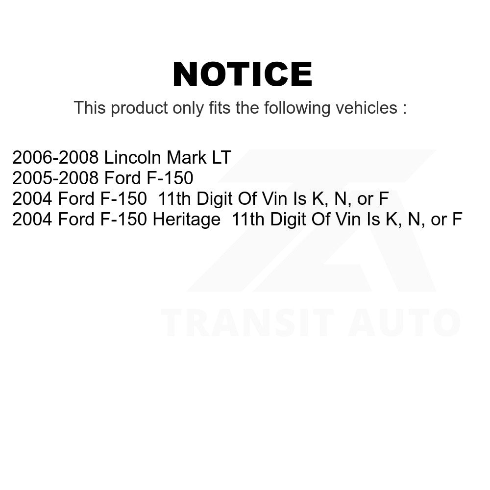 Front Suspension Control Arm Kit For Ford F-150 Heritage Lincoln Mark LT