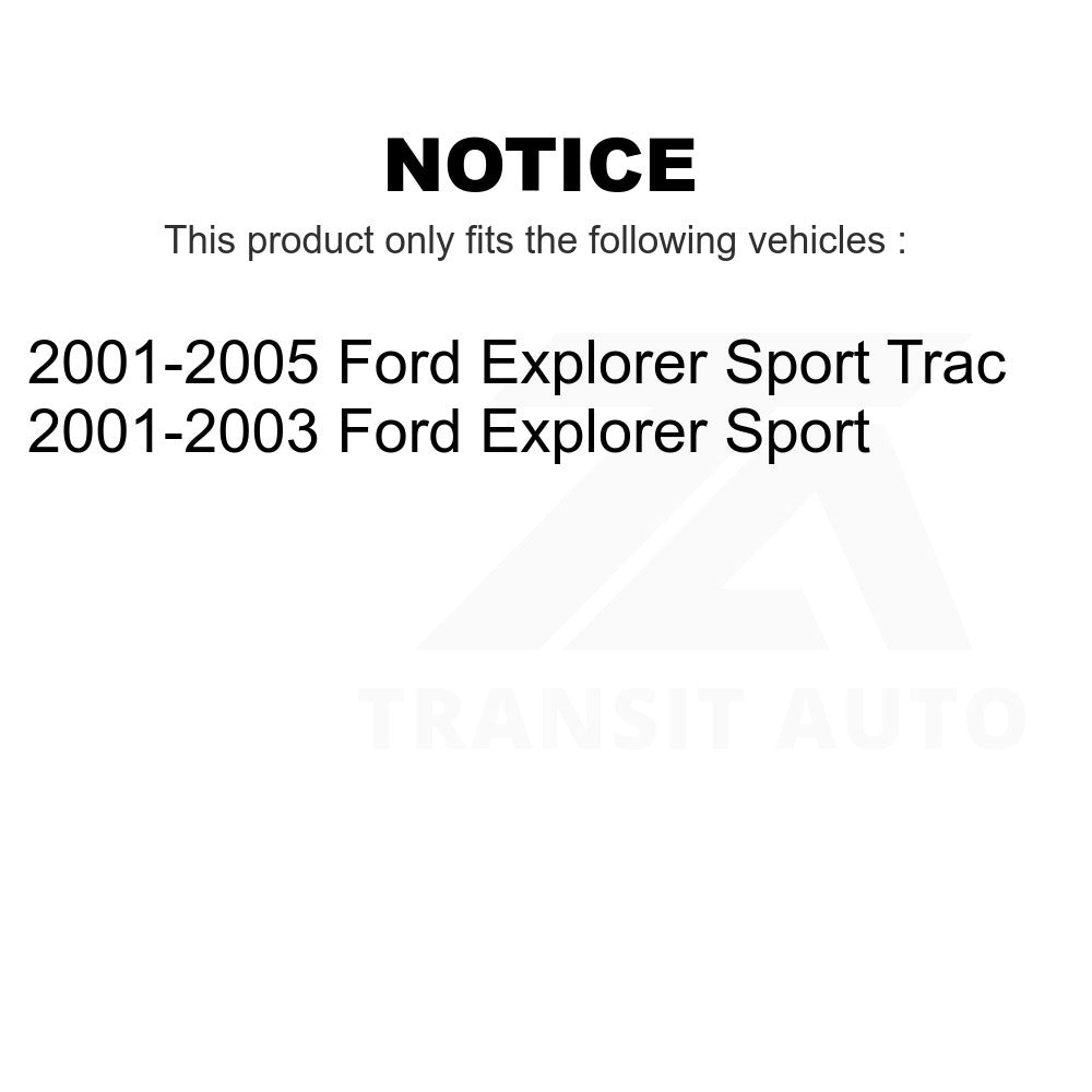 Ensemble de bras de commande de Suspension avant et Kit d'extrémité de biellette de direction pour Ford Explorer Sport 