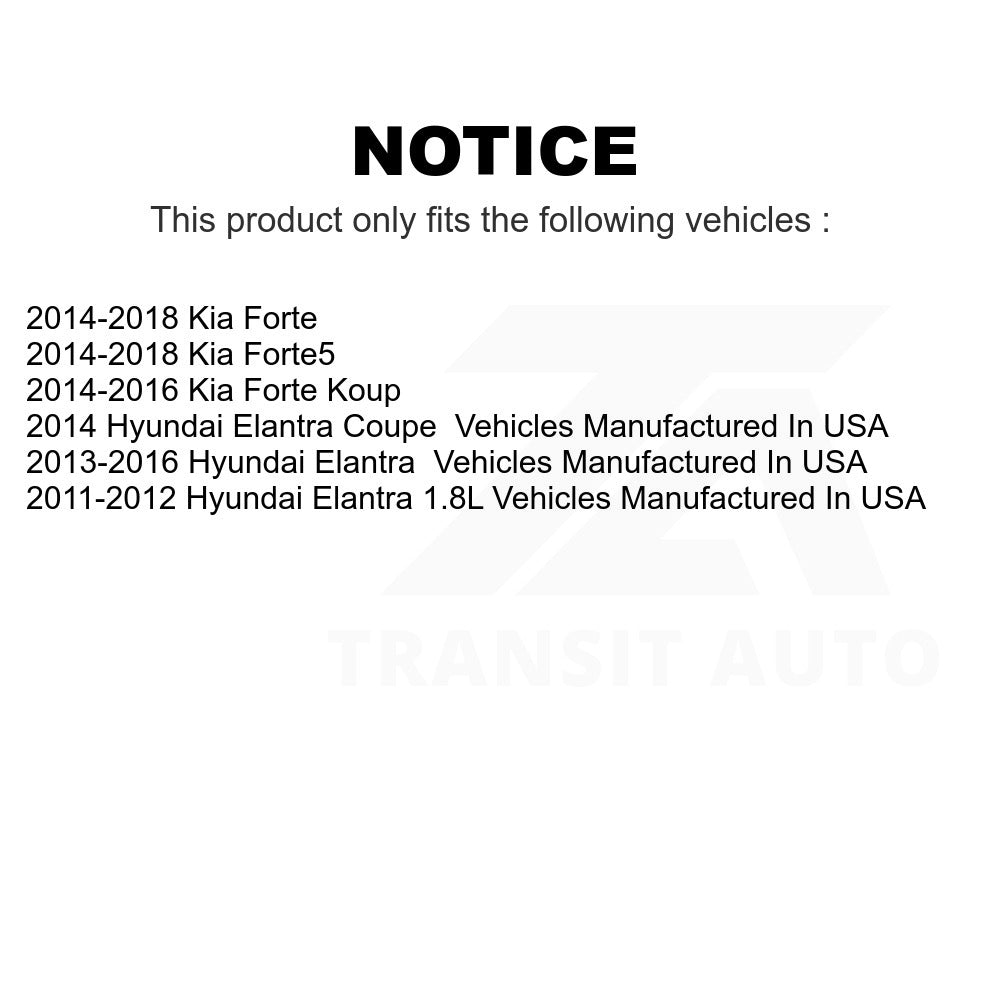 Front Suspension Control Arm & Ball Joint Link Kit For Hyundai Elantra Kia Forte