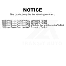 Charger l&#39;image dans la galerie, Front Steering Tie Rod End Kit For Dodge Ram 1500 2500 3500