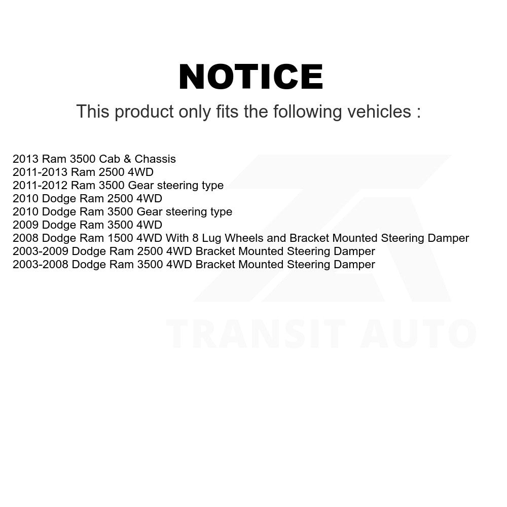 Front Steering Tie Rod End Kit For Dodge Ram 2500 3500 1500
