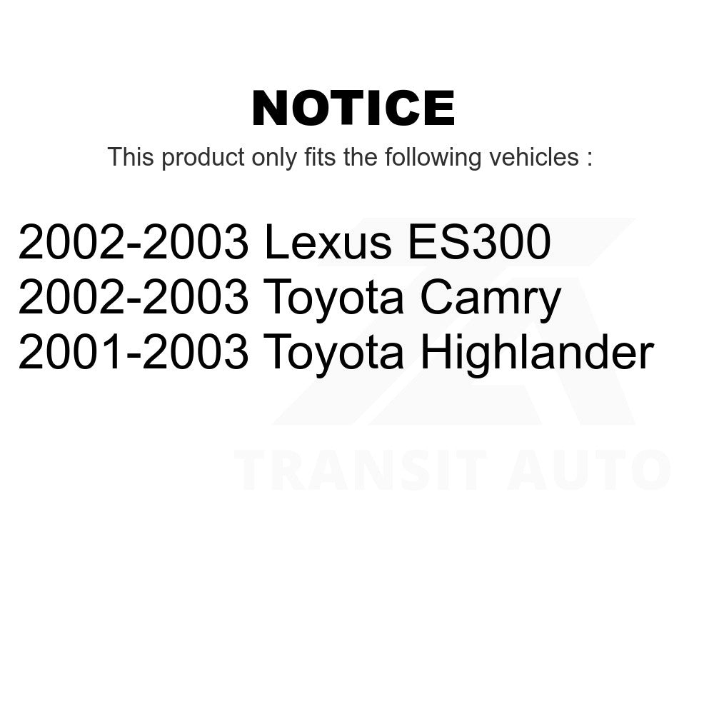 Front Steering Tie Rod End Kit For Toyota Camry Highlander Lexus ES300