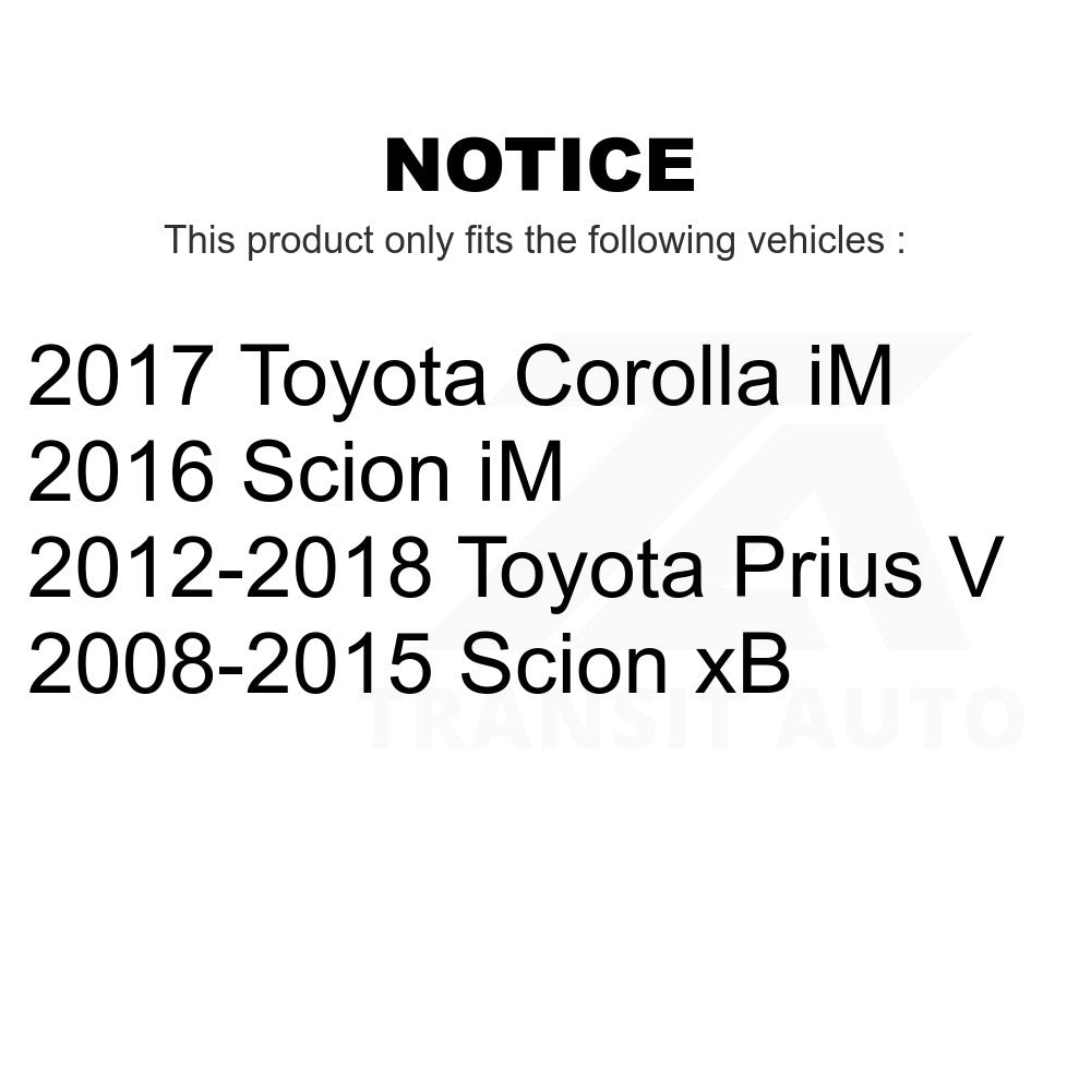 Front Steering Tie Rod End Kit For Scion xB Toyota Prius V Corolla iM