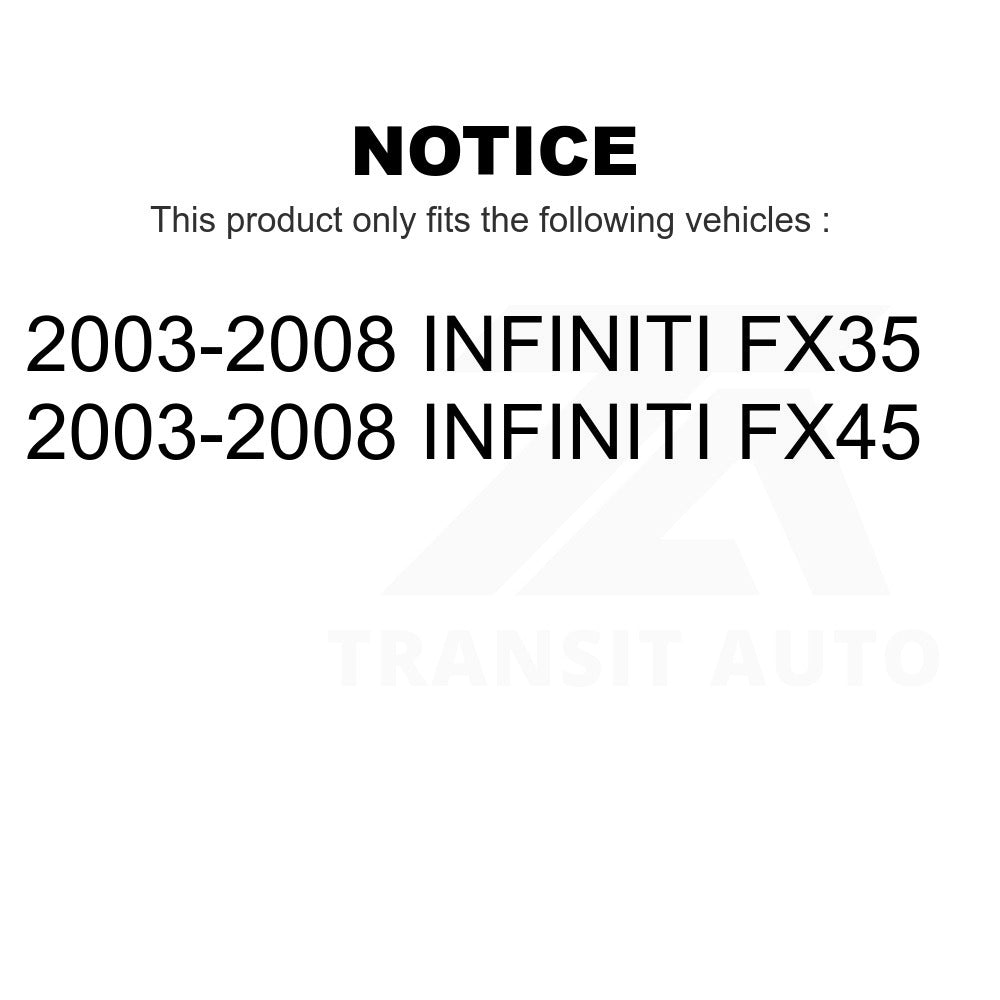 Front Steering Tie Rod End Kit For 2003-2008 Infiniti FX35 FX45 INFINITI