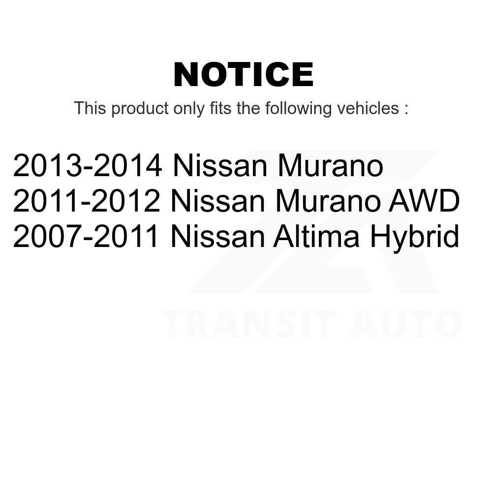 Front Steering Tie Rod End Kit For Nissan Altima Murano