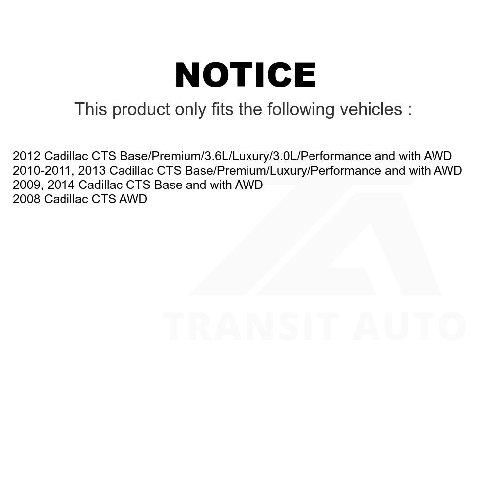 Front Steering Tie Rod End Kit For Cadillac CTS