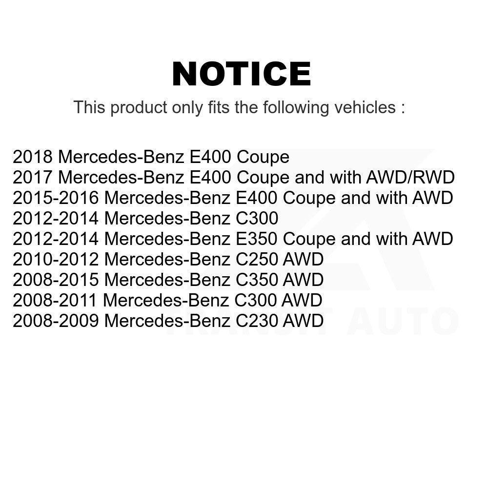 Front Steering Tie Rod End Kit For Mercedes-Benz C300 E350 E400 C250 C350 C230
