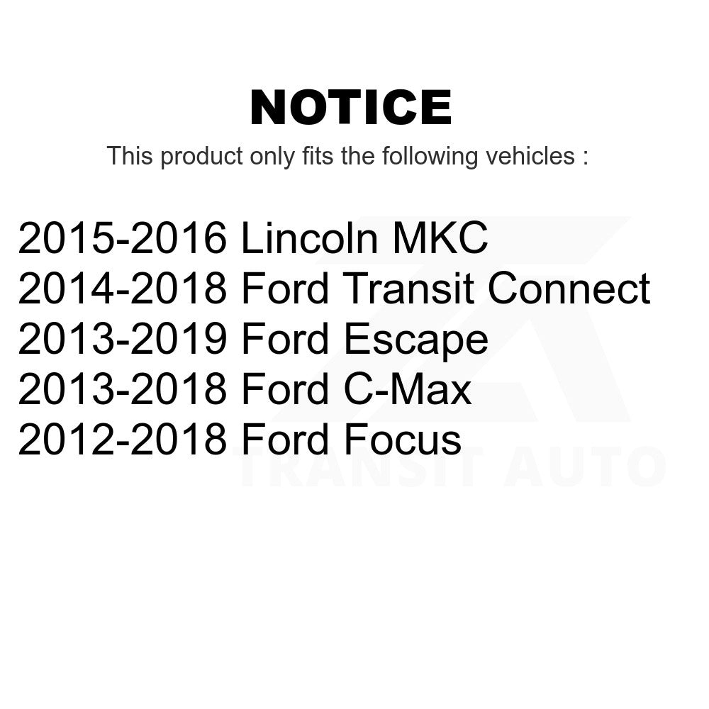 Front Tie Rod End Kit For Ford Escape Focus Transit Connect C-Max Lincoln MKC