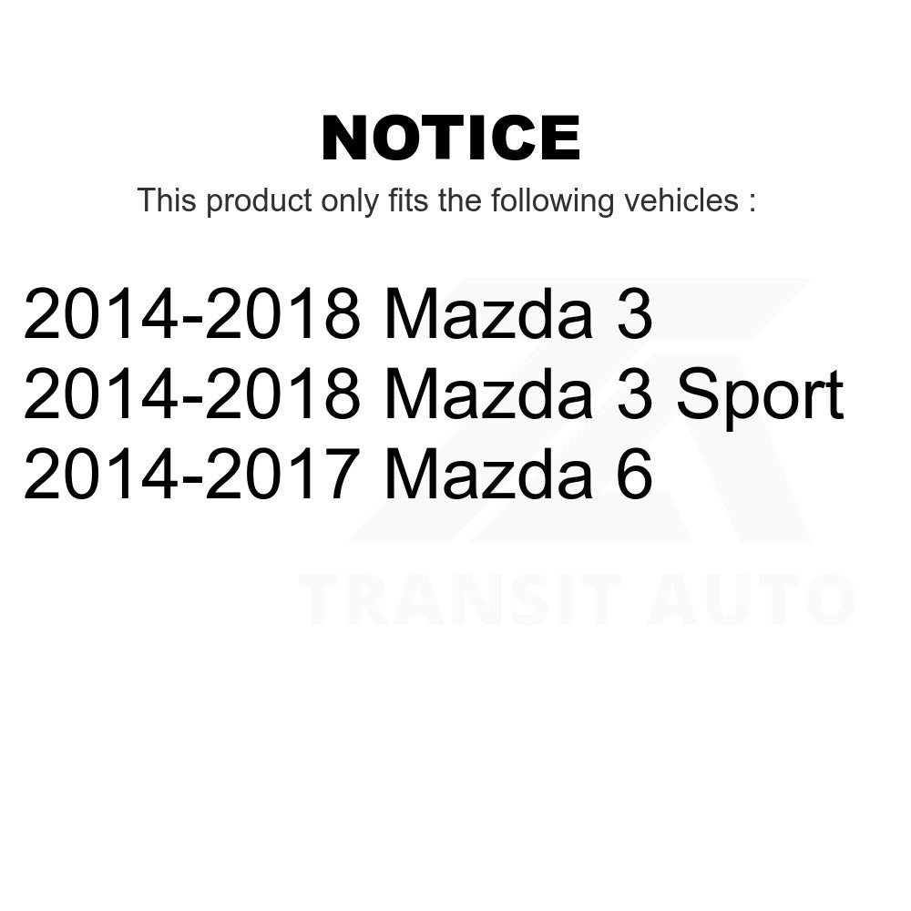 Front Steering Tie Rod End Kit For Mazda 3 6 Sport