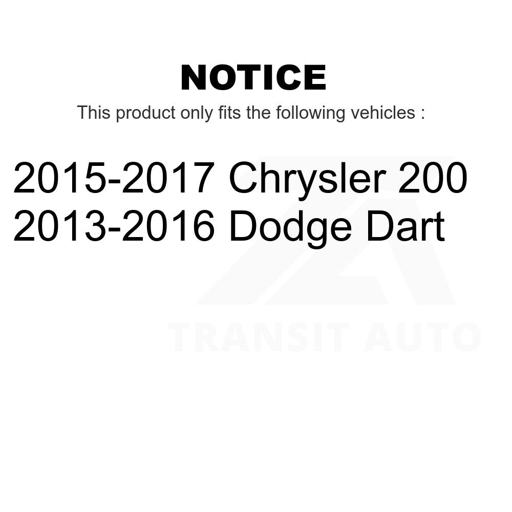 Front Steering Tie Rod End Kit For Dodge Dart Chrysler 200
