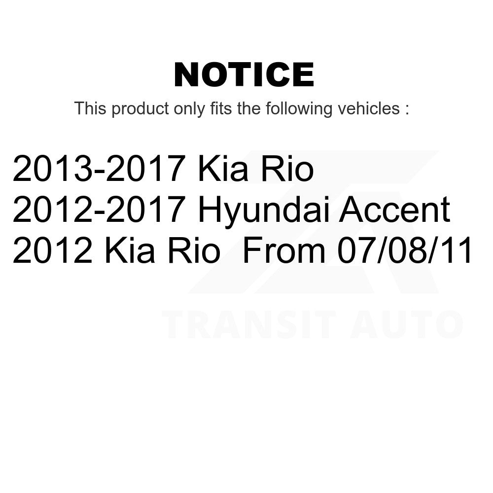 Front Steering Tie Rod End Kit For Hyundai Accent Kia Rio