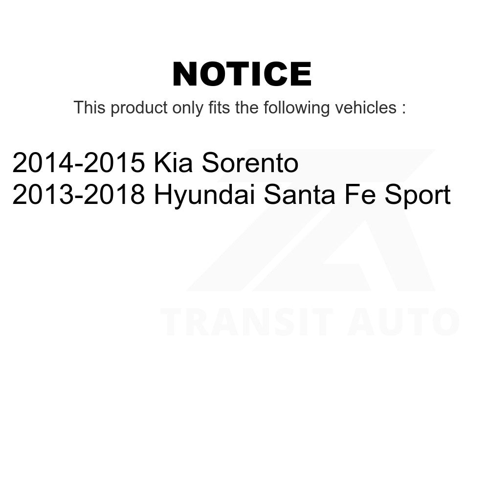 Front Steering Tie Rod End Kit For Hyundai Santa Fe Sport Kia Sorento