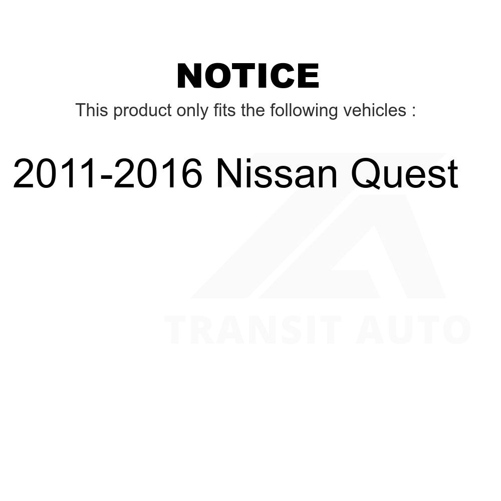 Front Steering Tie Rod End Kit For 2011-2016 Nissan Quest