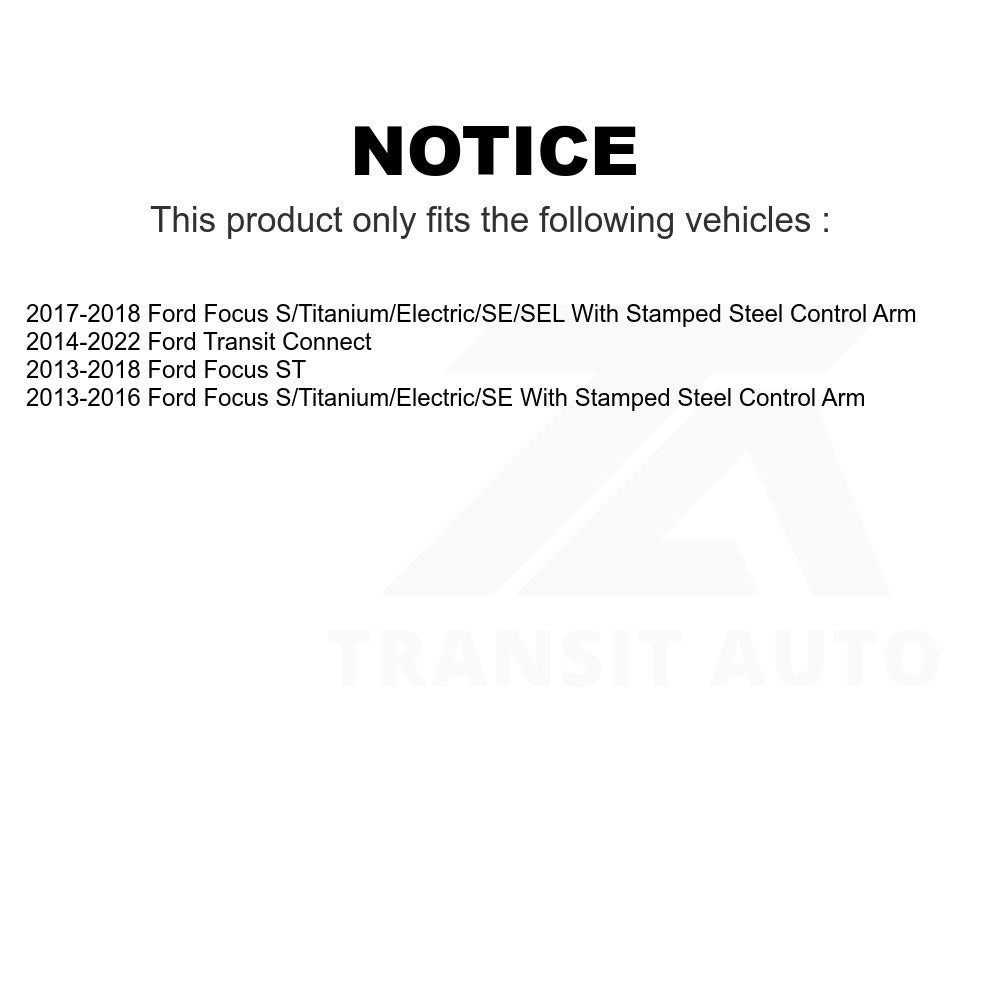 Front Suspension Control Arm And Ball Joint Kit For Ford Focus Transit Connect