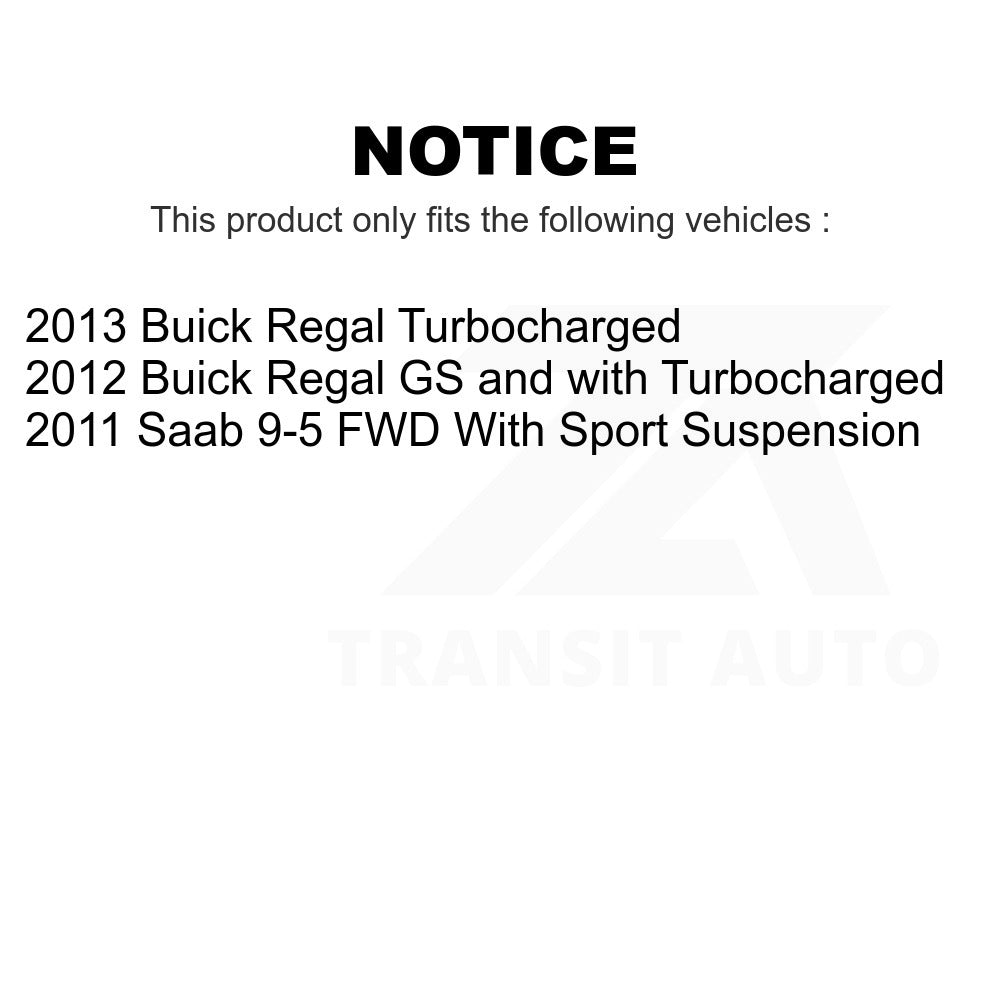 Front Rear Suspension Stabilizer Bar Link Kit For Buick Regal Saab 9-5