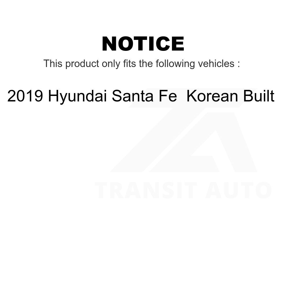 Front Rear Suspension Sway Bar Link Kit For 2019 Hyundai Santa Fe Korean Built