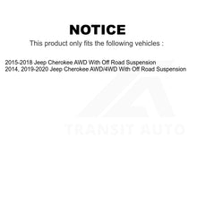 Charger l&#39;image dans la galerie, Front Rear Suspension Bar Link Kit For Jeep Cherokee With Off Road