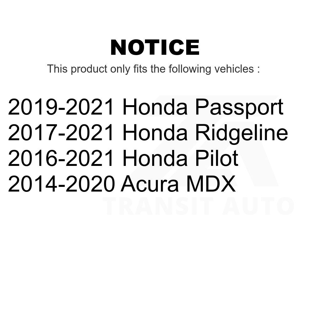 Front Steering Tie Rod End Kit For Honda Pilot Acura MDX Ridgeline Passport