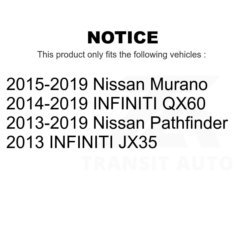 Front Steering Tie Rod End Kit For Nissan Pathfinder Murano INFINITI QX60 JX35