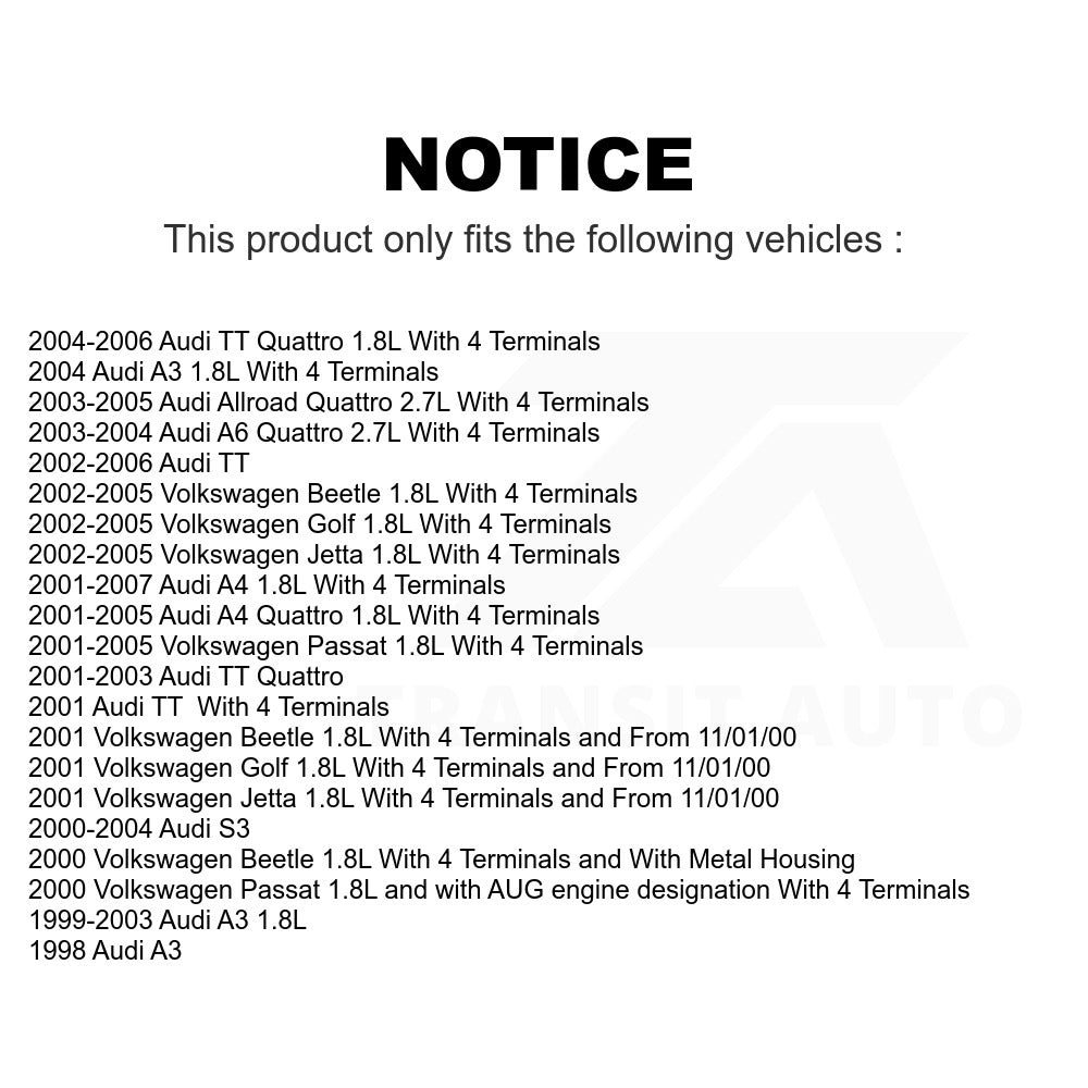 Ignition Coil MPS-MF411 For Volkswagen Jetta Beetle Audi Passat A4 Quattro Golf