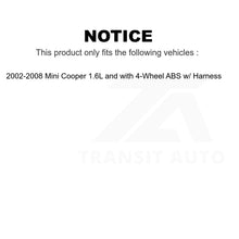 Charger l&#39;image dans la galerie, Mpulse Rear ABS Wheel Speed Sensor SEN-2ABS0096 For 02-08 Mini Cooper w Harness