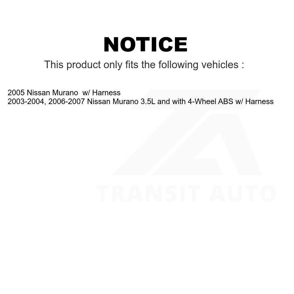 Mpulse Front Left ABS Wheel Speed Sensor SEN-2ABS0147 For Nissan Murano