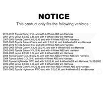 Charger l&#39;image dans la galerie, Mpulse Rear ABS Wheel Speed Sensor SEN-2ABS0303 For Toyota Camry Lexus Avalon