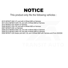 Charger l&#39;image dans la galerie, Mpulse Rear ABS Wheel Speed Sensor SEN-2ABS0330 For INFINITI G35 M35 G37 G25 M45