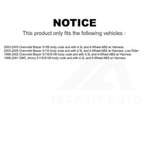 Charger l&#39;image dans la galerie, Mpulse Front ABS Wheel Speed Sensor SEN-2ABS0484 For Chevrolet Blazer GMC Jimmy