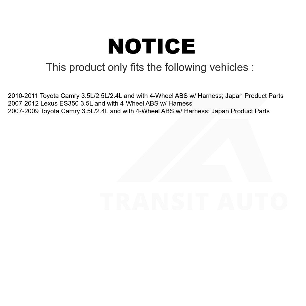 Mpulse Front Left ABS Wheel Speed Sensor SEN-2ABS0617 For Toyota Camry Lexus