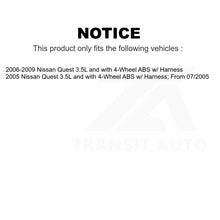 Charger l&#39;image dans la galerie, Mpulse Front Left ABS Wheel Speed Sensor SEN-2ABS0721 For Nissan Quest