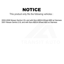 Load image into Gallery viewer, Mpulse Rear Left ABS Wheel Speed Sensor SEN-2ABS0724 For Nissan Sentra w Harness