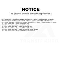 Load image into Gallery viewer, Mpulse Rear Left ABS Wheel Speed Sensor SEN-2ABS0858 For Nissan Versa Note Micra