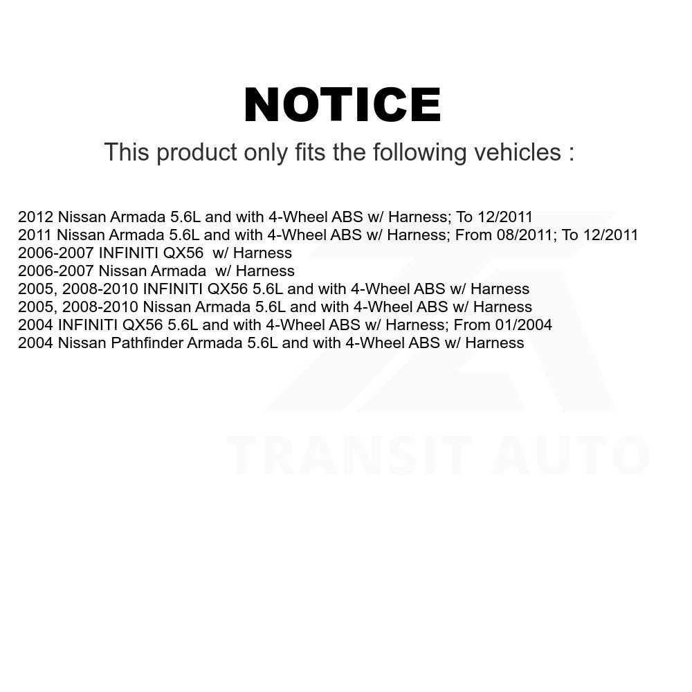thumbnail image 2 of Rear ABS Wheel Speed Sensor For Nissan Armada & Infiniti QX56 5.6L (Left/Right) 2 of 4