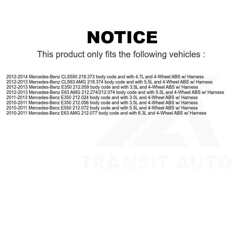 Mpulse Front Left ABS Wheel Speed Sensor SEN-2ABS2683 For Mercedes-Benz E350 E63