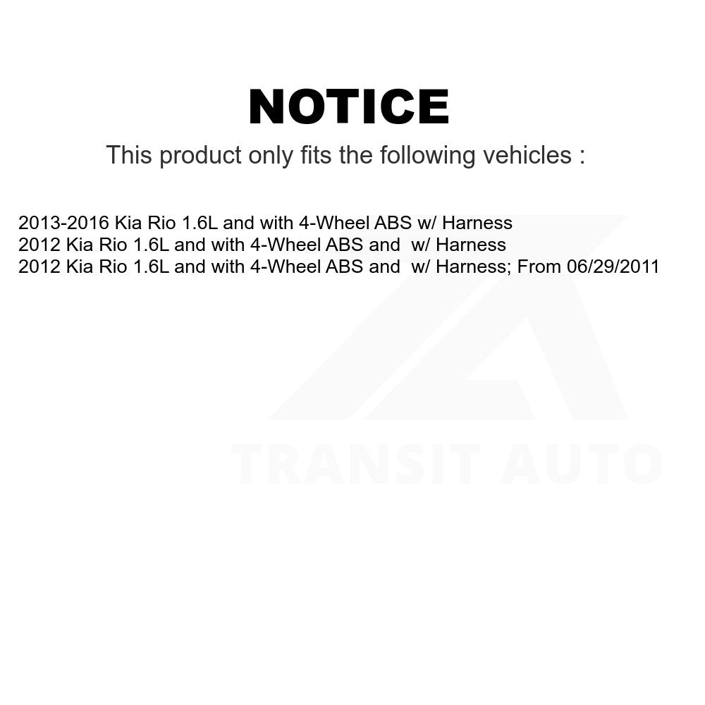 Mpulse Front Right ABS Wheel Speed Sensor SEN-2ABS2819 For Kia Rio