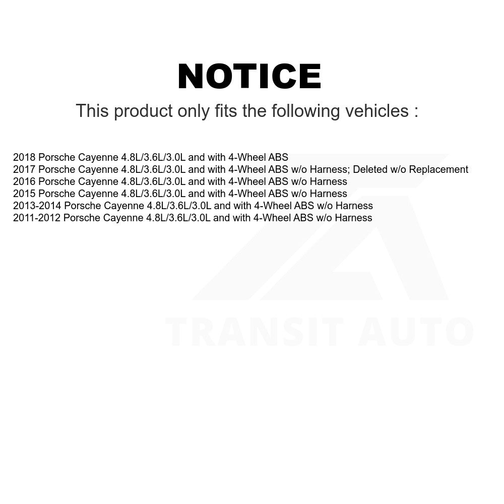 Mpulse ABS Wheel Speed Sensor SEN-2ABS2996 For Porsche Cayenne