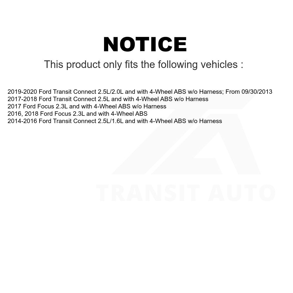 Mpulse Front ABS Wheel Speed Sensor SEN-2ABS3102 For Ford Focus Transit Connect