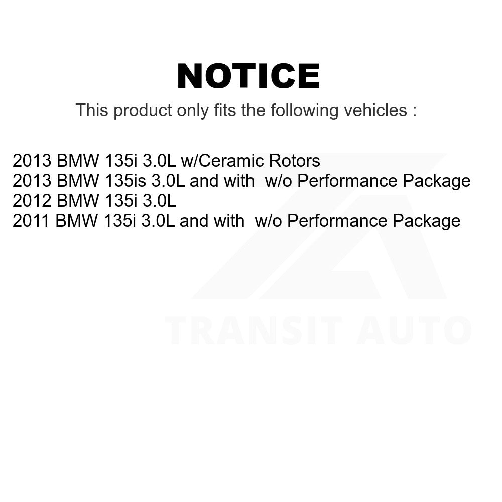 Mpulse Front Disc Brake Pads Wear Sensor SEN-2BWS0253 For BMW 135i 135is