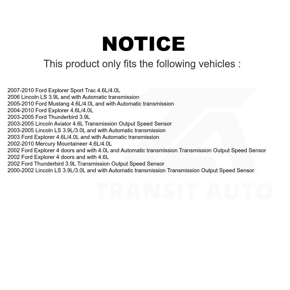 Mpulse Vehicle Speed Sensor SEN-2VSS0049 For Ford Explorer Mustang Mercury LS