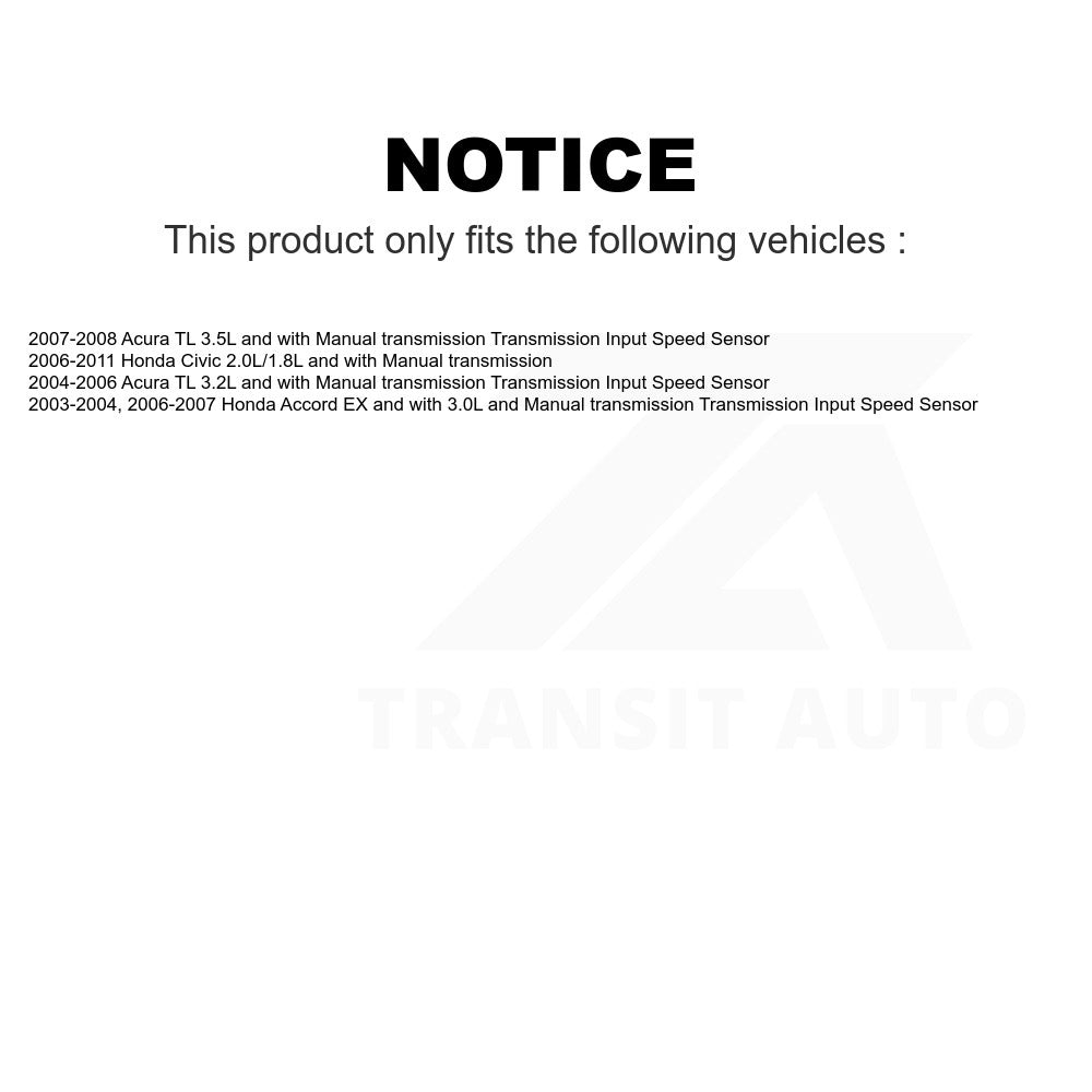 Mpulse Vehicle Speed Sensor SEN-2VSS0085 For Honda Civic Accord Acura TL