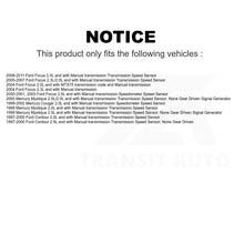 Load image into Gallery viewer, Mpulse Vehicle Speed Sensor SEN-2VSS0097 For Ford Focus Contour Mercury Cougar