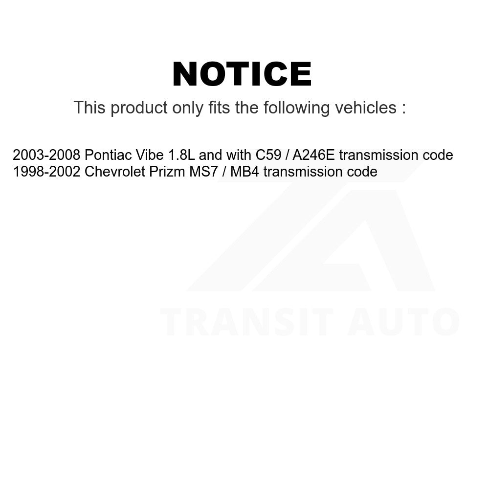 Mpulse Vehicle Speed Sensor SEN-2VSS0144 For Pontiac Vibe Chevrolet Prizm